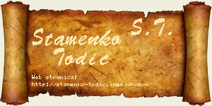 Stamenko Todić vizit kartica